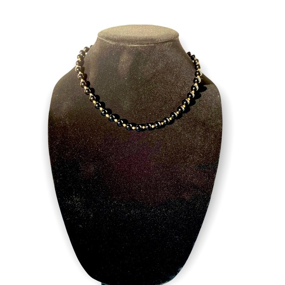 14kt Gold & Onyx Necklace